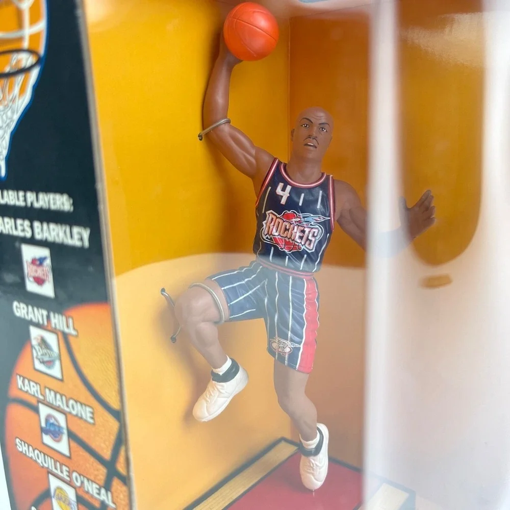 Starting Lineup Houston Rockets Charles  Barkley Figure NBA 1997 Backboard King